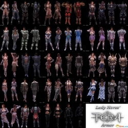 神谕之战全物理套装包~LadyHorus TERA Armor