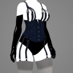 黑色紧身衣~UNPB, UUNP BLACK CORSET