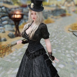 【DragonsReach MOD】Woodsnow®改衣店 俄网服饰DEM Victorian CBBE-HDT&Bodyslide&恨天高化